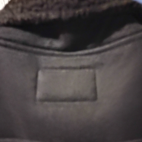 Lauren Ralph Lauren Black Faux Suede Sherpa Lining Vest - Picture 4 of 5